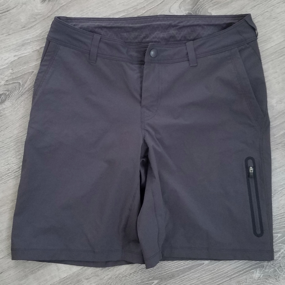 REI women's gray hiking shorts